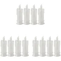 Typecat 12St LED Flameless Candles, LED Clearance Pillar Candles, Batteri Ingår, Decoracion för Halloween Jul