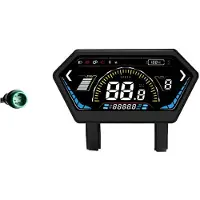 Torribaly UKS6 Elektrisk Skoter LCD-Mätare Färgskärm 24V-72V Elcykelinstrumentbräda E-Bike Display Vattentät 5PIN