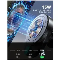 Torribaly JOYROOM Trådlös Laddning Biltelefonhållare Magnetisk Bil Universal Ventilationshållare Navigation Bärbar Hållare