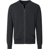 Casa Moda Väst Zip Antra Antracit Grå Storek