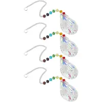 Torribaly 4X Sun Catcher Feng Shui Crystals Window Large Ab Drop Prism Home Decoration