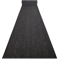Rugsx Löpare SISAL SION, Melange Platt vävd svart 120cm 120x720 cm
