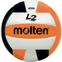 Molten Premium L2 Volleyboll, NFHS Godkänd, Orange/Svart/Vit