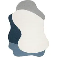 Rugsx Matta FUSION 5710 vit / marin Shape - Abstraktion, modern, abstrakt, oregelbunden 200x290 cm