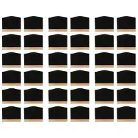 Typecat 36Pack Svarta Tavla Skyltar, Kök Anteckningar Krita Tavlor med Ställ 10X7,2 cm Small Blackboard Meddelande Bordsskiva