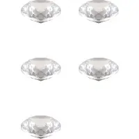 Typecat 5st 80 mm K9 Kristalldiamant Pappersdekorativ Dekorativ Regnbågsmaskin Prismaglas Diamanter Bröllopsrum Skrivbordsdekorationer A