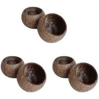 Typecat 6X Kan HäLla Ljus KokosnöTsskalskåL, KokosnöTsskal, KokosnöTsskåL, Kreativ DekorationsskåL, FöRvaringsskåL