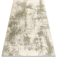 Rugsx FLUX 461.138.SA990 ullmatta OSTA - Abstraktion, strukturell, loft grön / beige 200x300 cm