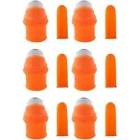 Typecat 6X Gardening Silicone Thumb Knife with Finger Cots Thumb Knife Picker for Fruits Vege-L