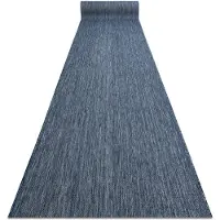 Rugsx Löpare SISAL SION, Melange Platt vävd mörkblå 80cm 80x570 cm