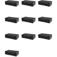 ISTOVO 10X RCA AUX Audio Switcher 4 i 1 Out Stereo Audio Selector 4X1 3.5Mm Aux L/R RCA Audio Box Analog Audio Selector, B