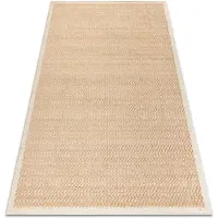 Rugsx FLUX 461.139.SA130 ullmatta OSTA - Geometrisk, strukturell, loft beige / kräm 160x230 cm