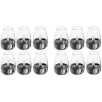 Typecat Solenergi Värmeljus Utomhusljus Flamfritt Flimmer Vattentät Solbordslampa LED-Ljus med Skymning Till Gryning 12pack