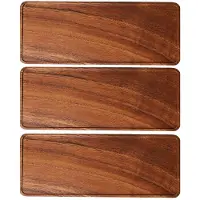 Typecat 3X South American Walnut Tray, Solid Wood Wooden Afternoon Tea Tray, Fruit Tray, Coffee Shop Simple Snack Tray