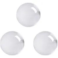 Typecat 3X Transparent FäRg Glas Kristallkula Healing Sphere Fotografi Rekvisita Boll Dekor 40Mm