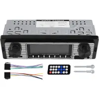Torribaly Vintage Car Radio MP3-Spelare Stereo USB AUX Classic Car Stereo Audio
