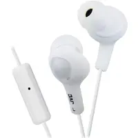 JVC HA-FR6 Gumy Plus In-Ear-hrlurar med fjrrkontroll och mikrofon (vit)