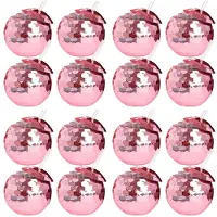 Semoic 16St Discobollskoppar Unika Cocktailglasögon Barverktyg Festglasögon Ficklampa Halm Vinbägare Dryckkoppar Rose Guld