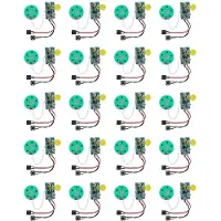 Torribaly 20X DIY-Röstmodulkort 4 Minuter Inspelning Uppspelning Röstljudchip Rösthälsningskort för Byte Av Semesterbagage