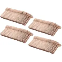 Typecat 400Pcs Disposable Wooden Spoon Ice Cream Spoon Wood Western Dessert Scoop Wedding Party Tableware Kitchen