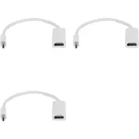Torribaly 3X NY Till Adapter Kabel Display Port DP Converter för Hög Kvalitet för Pro Air
