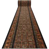 Rugsx Ull löpare KASHQAI 4301/500 orientalisk, ram grön / beige 67cm 67x120 cm