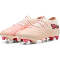 Puma Future 9 Ultimate Low Cut FG The Arrival - Sockerad mandel/White/Ultra röd/Svart - Gräs (FG), storlek 42