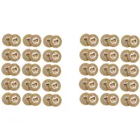 Melitt 60 ST DIY Bambu Rund Form Flasköppnare Underlägg Kylskåpsmagnet Kylskåp Klistermärke Bardekoration Öl Flasköppnare