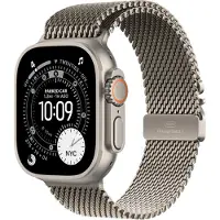 Apple Watch Ultra 3 GPS + Cellular 49 mm Naturlig Titanboett MF0E4 L Naturlig Titan Milanese Loop