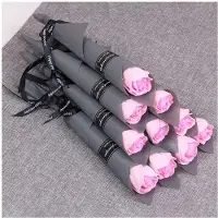 Semoic 30 Roses Soap Flowers Romantic Wedding Favors Flower for Valentine'S 'S Day Gift Company Red
