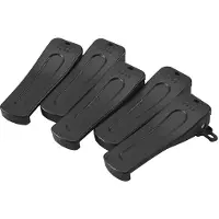 Torribaly 5 St BäLteskläMma för H777 Hot Model Radio BF-666S BF-777S BF-888S 666S 777S 888S Walkie Talkie TillbehöRskläMmor Svart
