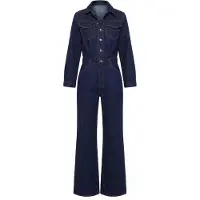 Levi's för kvinnor. A8647-0006 Västerländsk marin overall (XS), Casual, Bomull, Lång ärm, Marino