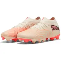 Puma Future 9 Pro FG/AG The Arrival - Sockerad mandel/White/Ultra röd/Svart, storlek 43