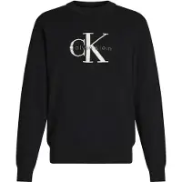 Calvin Klein Jeans Relaxed Cotton Monologo Graphic Jumper