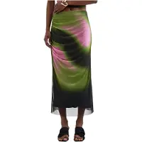 Desigual Kjol oliv / rosa / svart