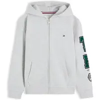 Tommy Hilfiger Varsity Logo Appliqué Zip Thru Hoody