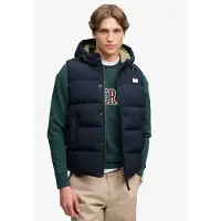 Superdry för män. M5012425A Marinblå Everest-jacka (S), Casual, Utomhus, Återvunnen nylon, Marino
