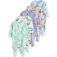 Next Pyjamas beige / ljusblå / ljusgrön / vit