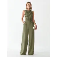 BWLDR Jumpsuit 'DALIA' oliv