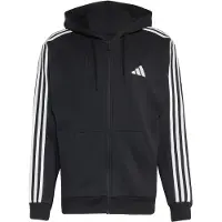 Adidas 3 Stripes French Terry Sweatshirt Med Dragkedja