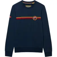 Superdry för män. M2014569A Sweatshirt Outdoor Stripe Logo marinblå (XL), Casual, Bomull, Marino