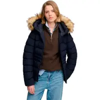 Superdry Faux Fur Fuji Padded Jacka