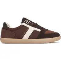 Tommy Hilfiger Låg sneaker 'Tribeca' brun / choklad / ullvit