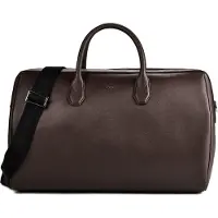 BOSS för män. 50572814 Northon Holdall väska i brunt läder (OSFA), Casual, Hud