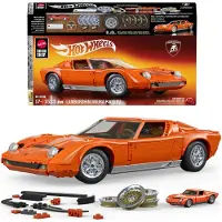 Hot Wheels Brick Shop Hot Wheels Premium Series 1:12 Lamborghini Miura Byggspel 1523 Bitar