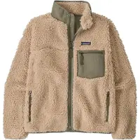 Patagonia - Jackor dam - W's Classic Retro-X Jkt Dark Natural w/River Rock Green för Unisex - Storlek S - Beige