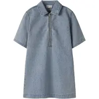 Name it Klänning - NkfRain - Denim - Special Blue Grey Denim - - 10 år (140) - Klänning