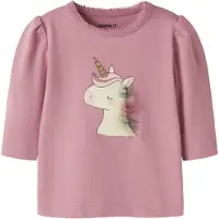 Name it T-shirt 'NBFLotta' mauve / rosa / ullvit