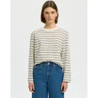 Selected Essential Boxy T-shirt Med Lång ärm