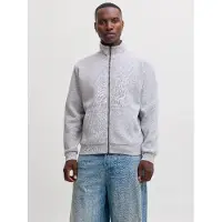 Jack & Jones Sweatjacka 'JJEBradley' ljusgrå